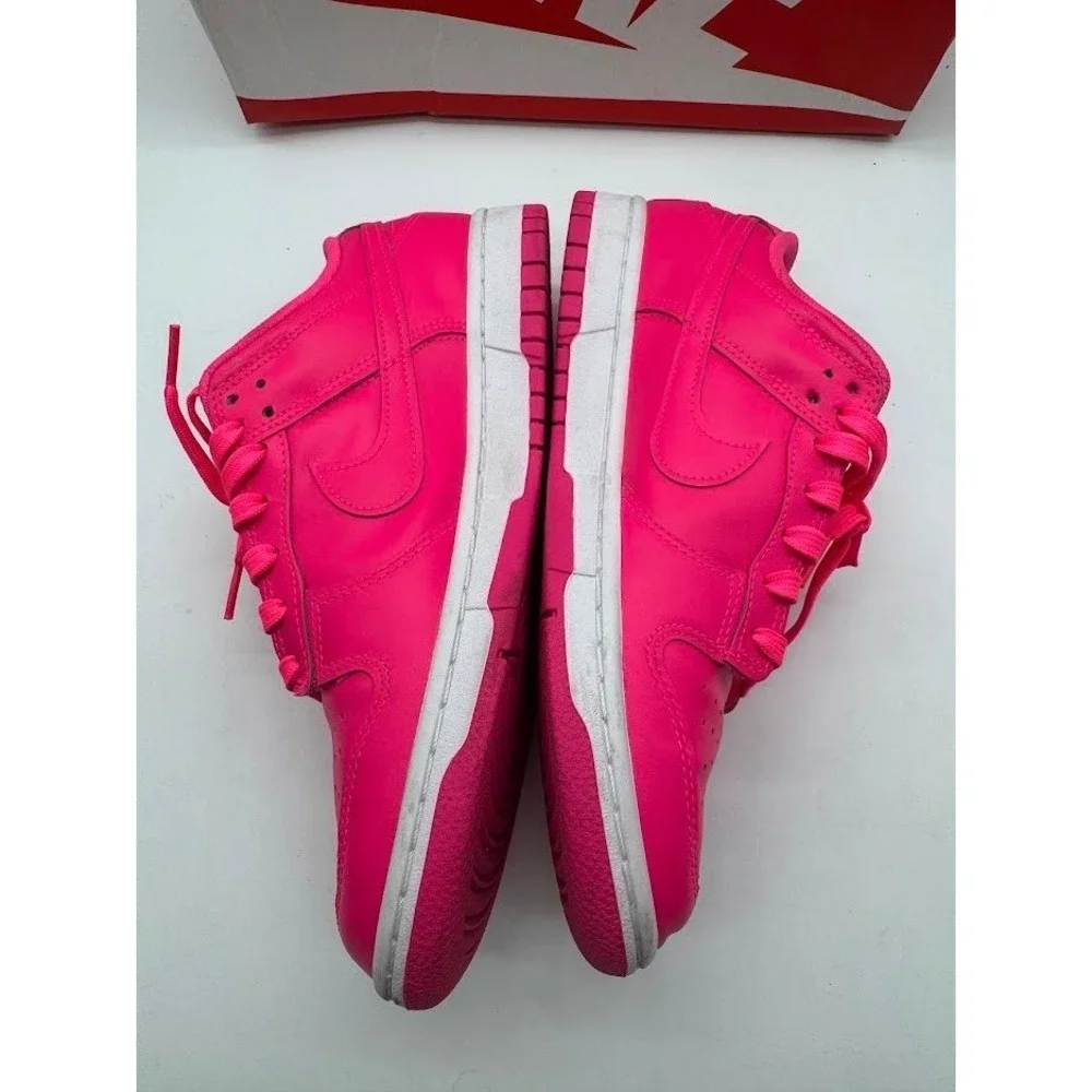 Nike Dunk Low Active Fuchsia Pink White DZ5196-600 Womens 9 Sneakers